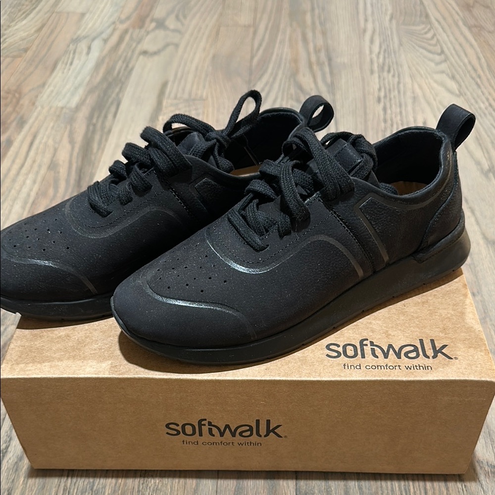 Softwalk Black Sneakers